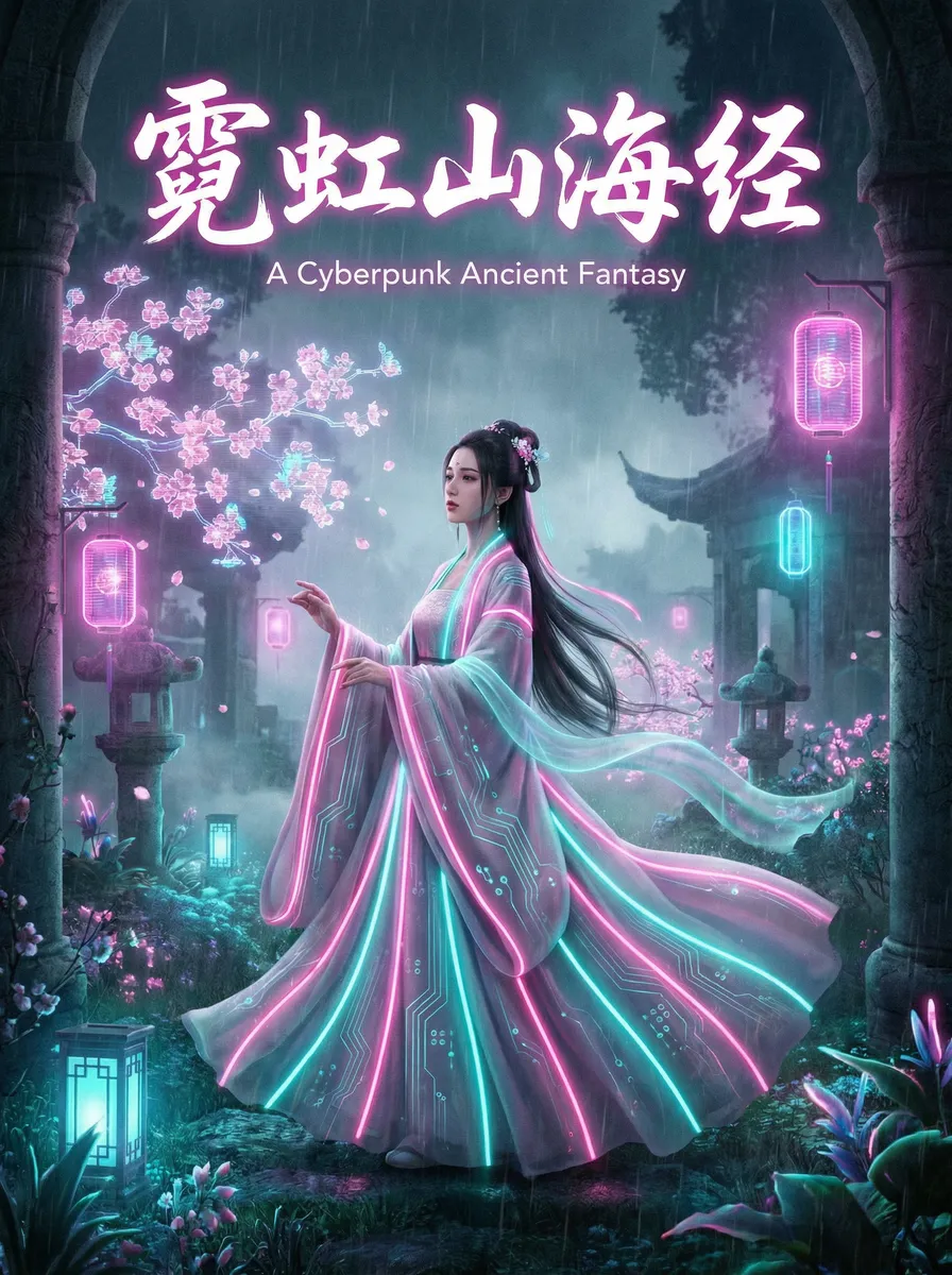 看片 古风奇缘短剧 - 霓虹山海经海报